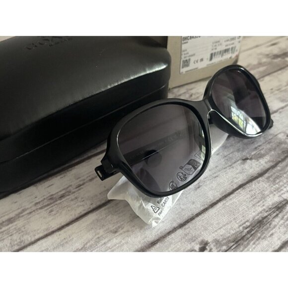 Coach Sunglasses OHC8433U Black Grey Gradient With Case NEW - Picture 2 of 8